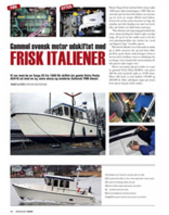 Gammel svensk motor udskiftet med frisk italiener